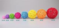 🐰 usfeel 10pcs handmade wicker rattan balls - versatile decorative crafts for garden, wedding, party - ideal vase fillers, rabbits/ логотип