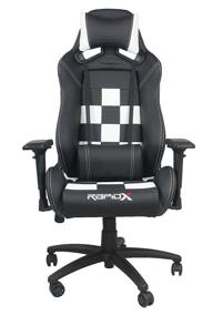 img 2 attached to 🏁 RapidX Gaming and Lifestyle Chair: Finish Line Edition - Black Checkered Flag Pattern