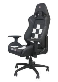 img 3 attached to 🏁 RapidX Gaming and Lifestyle Chair: Finish Line Edition - Black Checkered Flag Pattern