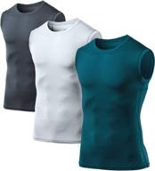 athlio sleeveless workout compression athletic logo