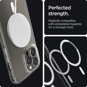 img 2 attached to 📱 Spigen Ultra Hybrid Mag [Anti-Yellowing Technology] iPhone 13 Pro Case - White | MagSafe Compatible (2021)