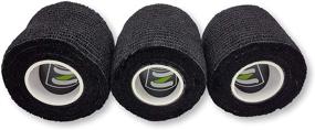 img 2 attached to 🏒 Zechy Grip Tape - Enhance Performance in Hockey, Baseball, Lacrosse, and More! 2 inch x 15 ft (Black)(3 Pack)