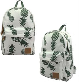 img 3 attached to 🍍 AOAKY White Pineapple Lightweight University Backpack