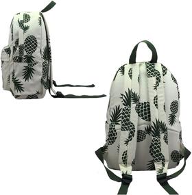 img 2 attached to 🍍 AOAKY White Pineapple Lightweight University Backpack