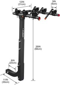 img 3 attached to 🚲 "IKURAM R 3: Вело подседельный держатель с возможностью складывания для автомобилей, грузовиков, внедорожников и минивэнов с креплением на фаркоп 2