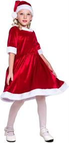 img 4 attached to EraSpooky Girls Christmas Santa Dress
