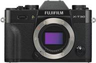 📷 fujifilm x-t30 черный беззеркальный цифровой фотоаппарат - только корпус: подробный обзор логотип