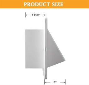 img 2 attached to Gekufa RV Range Hood Vent Cover - White, with 10 Pcs Screws - Ultimate RV Stove & Exhaust Vent Protection