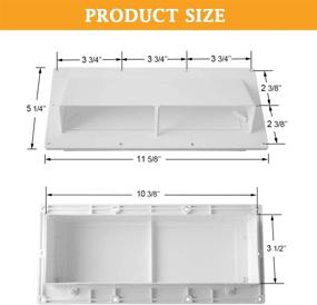 img 3 attached to Gekufa RV Range Hood Vent Cover - White, with 10 Pcs Screws - Ultimate RV Stove & Exhaust Vent Protection
