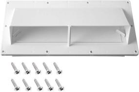 img 4 attached to Gekufa RV Range Hood Vent Cover - White, with 10 Pcs Screws - Ultimate RV Stove & Exhaust Vent Protection