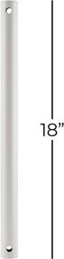 img 1 attached to 🏢 18 Inch Satin White Kathy Ireland Home Ceiling Fan Downrod by Emerson CFDR18SW