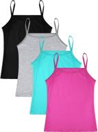 satinior girls' sleeveless spaghetti dancewear: stylish and comfortable clothing for dancers logo