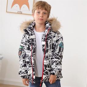 img 3 attached to HZXVic Boys Winter Coat with Hood: Lightweight Puffer Jacket, Water-Resistant Toddler Jacket