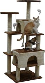 img 1 attached to 🐾 Explore the Go Pet Club 61" Kitten Cat Tree: The Ultimate Feline Adventure!