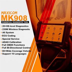 img 3 attached to 🚗 Autel MaxiCOM MK908 - Upgraded MS906BT, Alternative to MK908P - 2021 Newest Automotive Scan Tool with Advanced ECU Coding, Full Bi-Directional Control, OE-Level All Systems Diagnosis & 31+ Services