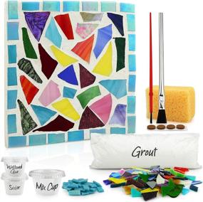 img 4 attached to 🔮 Mosaic Art Kit: Stained Glass Trivet DIY Crafts & More for Adults