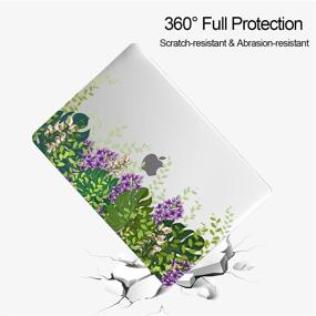 img 1 attached to 🌸 MAITTAO MacBook Pro 16 inch Case 2019 2020 2021 Release A2141: Protective Shell with Sleeve & Keyboard Cover, Beautiful Flowers 2 - Compatible with 16 inch MacBook Pro with Touch Bar