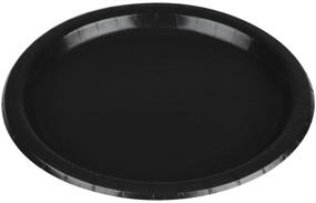 img 2 attached to Amscan 64015 10 Black Paper Party Plates