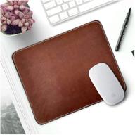 🖱️ handmade leather mouse pads for laptop computer pc gaming apple executive work desk - created by rustic town for improved seo logo