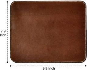 img 3 attached to 🖱️ Handmade Leather Mouse Pads for Laptop Computer PC Gaming Apple Executive Work Desk - Created by Rustic Town for Improved SEO