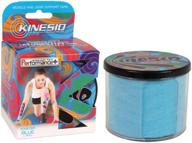 kinesio tex performance + blue therapeutic knee and shoulder medical tape - 2in x 16.4 ft: explore the benefits! logo