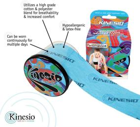 img 2 attached to Kinesio Tex Performance + Blue Therapeutic Knee and Shoulder Medical Tape - 2in x 16.4 ft: Explore the Benefits!