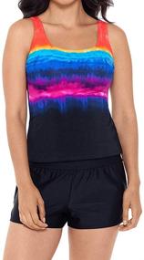 img 3 attached to Reebok Swimwear Fashion Tankini Bathing