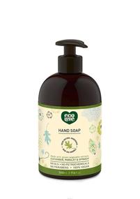 img 4 attached to 🌱 ecoLove - Organic Cucumber, Spinach & Parsley Hand Soap - Natural Liquid Soap, 17.6 oz - No SLS, Parabens, Petrochemicals - Vegan & Cruelty-Free