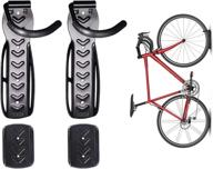 🚴 dirza bike wall mount rack with tire tray - vertical bike storage rack for indoor, garage, shed - easy to install - ideal for hanging road, mountain or hybrid bikes - screws included - pack of 2 logo