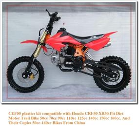 img 1 attached to Усилите свой XR50 с набором пластиковых деталей CRF50 - красно-белый набор крыльев совместим с HONDA XR 50 CRF 50 SDG SSR 107 110 125 Pit Dirt Bike M PS03- от Lucky Seven.