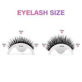 img 2 attached to 💁 Effortless Application and Natural Look: Reusable Self-Adhesive Eyelashes, No Glue or Eyeliner Needed - Waterproof, Non-Slip, Easy to Apply, Perfect Gift for Women (2-Pairs)