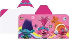 img 2 attached to 🎨 Colorful and Playful Kids Warehouse Trolls Hooded Towel – Ideal for Post-Bath Fun!