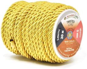 img 2 attached to High-Quality Rayon Twisted Cord Trim for Stunning Home Décor & Upholstery – Mandala Crafts’ Shiny Viscose Cording Ideal for Curtain Tiebacks & Honor Cords (5mm, Gold)