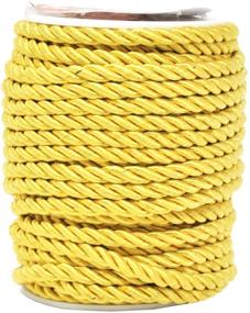 img 3 attached to High-Quality Rayon Twisted Cord Trim for Stunning Home Décor & Upholstery – Mandala Crafts’ Shiny Viscose Cording Ideal for Curtain Tiebacks & Honor Cords (5mm, Gold)