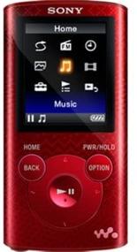 img 2 attached to Улучшите свой аудиовизуальный опыт с Sony 🎧 NWZE383 4 ГБ Walkman MP3 MP3-плеером видео в ярко-красном цвете!