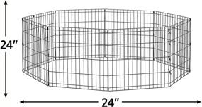 img 2 attached to 🐾 Foldable Metal Exercise Pen & Pet Playpen by New World Pet Products