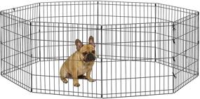 img 4 attached to 🐾 Foldable Metal Exercise Pen & Pet Playpen by New World Pet Products