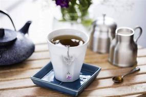 img 3 attached to 🦋 SaNavie Butterfly Tea Ball Infuser - Dry Flower Tea Strainer with Glass Beads and Extended Chain Hook - Perfect for Brewing Fine Loose Tea - Ideal Tea Gift for Women and Girls