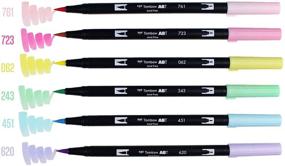 img 1 attached to Маркеры Tombow Pastel, 6 шт. в упаковке, смешиваемые