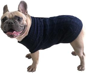 img 1 attached to Dog Sweater Classic Turtleneck Knitted