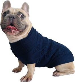 img 2 attached to Dog Sweater Classic Turtleneck Knitted