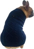 dog sweater classic turtleneck knitted logo