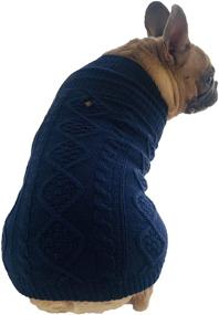 img 4 attached to Dog Sweater Classic Turtleneck Knitted