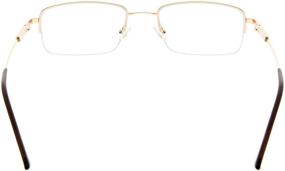 img 1 attached to 👓 BFOCO Progressive Multifocus Reading Glasses for Men with Half-Rim and Anti-Glare Lens - Various Styles