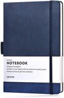 📔 premium a5 wide ruled hardcover notebook with pen loop, pocket dividers — perfect writing notebook gift logo