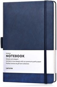 img 4 attached to 📔 Premium A5 Wide Ruled Hardcover Notebook with Pen Loop, Pocket Dividers — Perfect Writing Notebook Gift