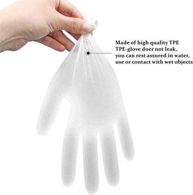 img 1 attached to Disposable Gloves 200PCS Box TPE