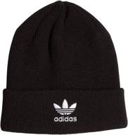 adidas originals girls trefoil beanie: reliable cold weather accessory for boys' comfort logo