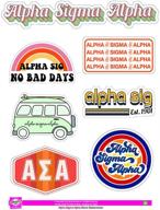 vintage-inspired alpha sigma alpha sticker sheet for retro enthusiasts logo