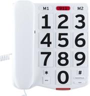 enhance communication: home intuition amplified corded 📞 desk telephone with large buttons and extra loud ringer logo